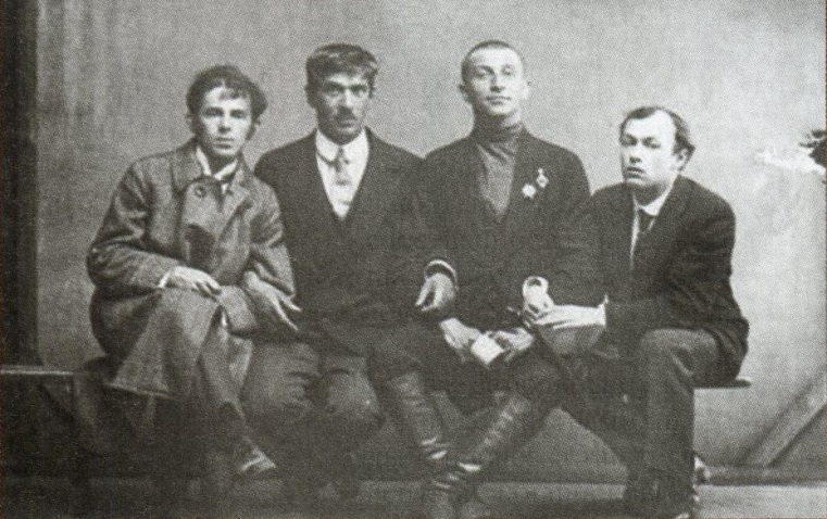 О.Э. Мандельштам, К. И. Чуковский, Б.К. Лившиц, Ю.П. Анненков. 1914