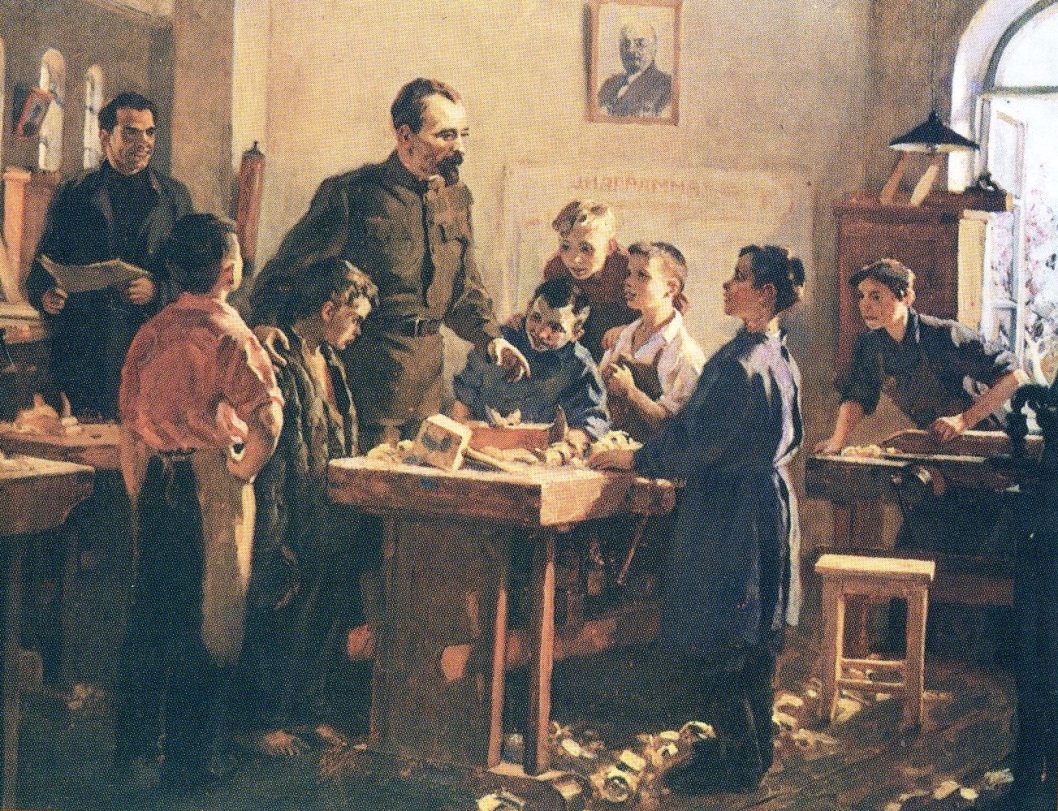 «Ф. Э. Дзержинский среди детей в трудовой коммуне»