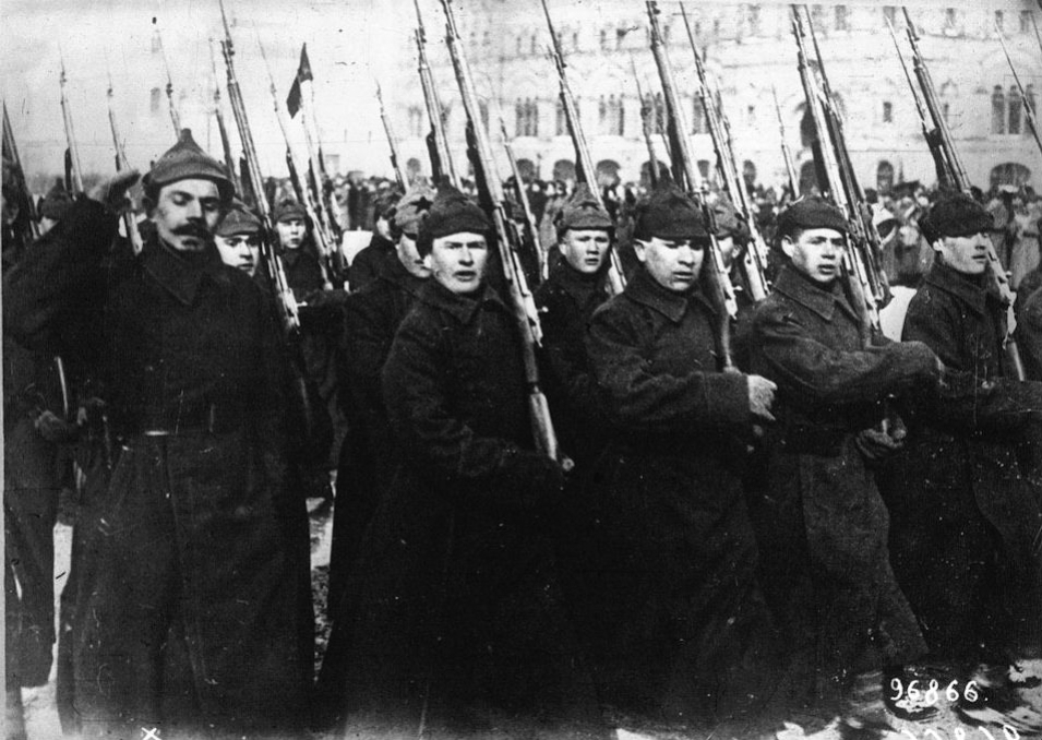Парад частей Красной Армии на Красной площади. Москва, 1922